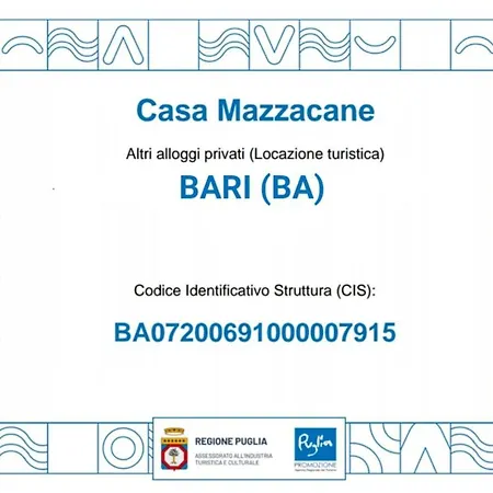 Casa Mazzacane Con 2 Da Letto バーリ